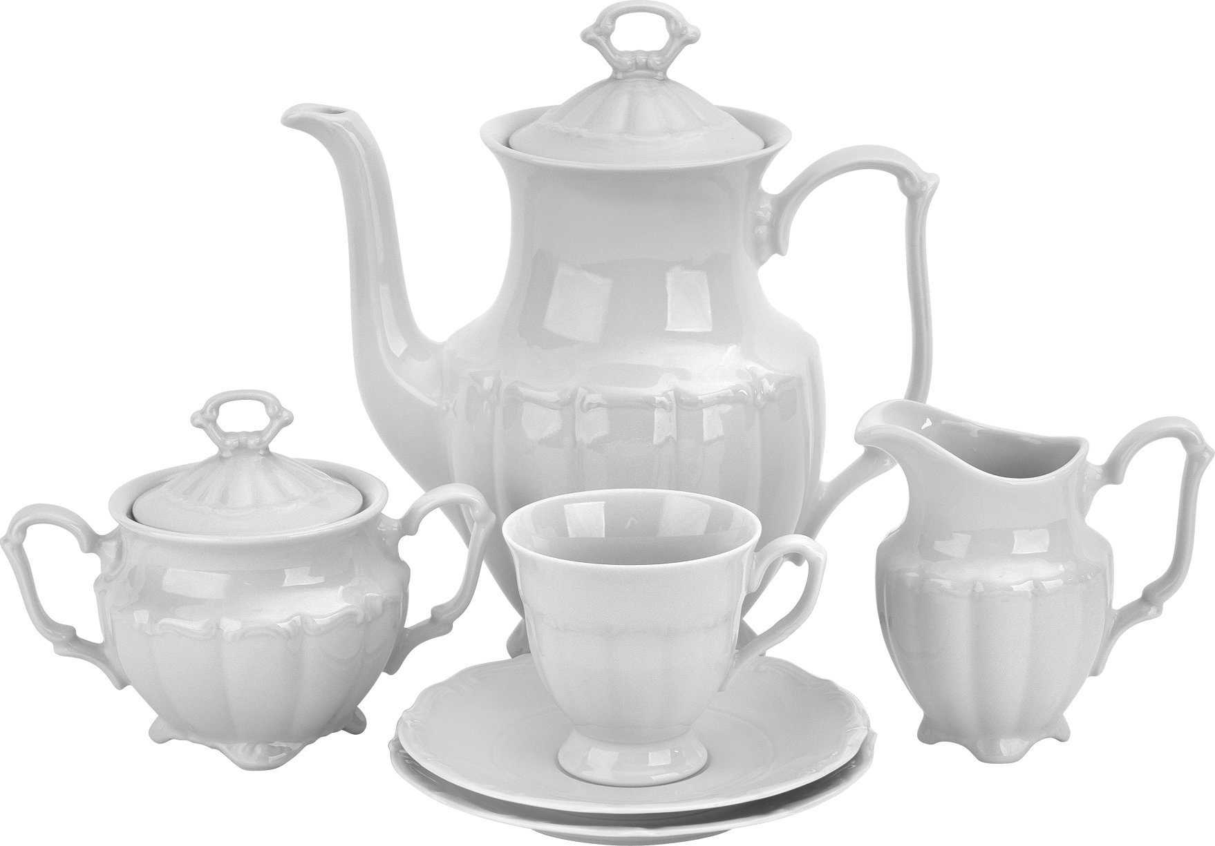 Ćmielów Serwis kawowy 12/27 Maria Teresa biała