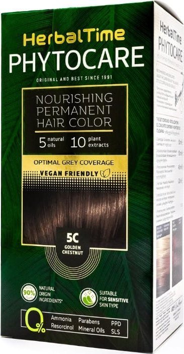 ENERGY OF VITAMINS HERBAL TIME Phytocare Farba do włosów naturalna 5C Golden Chestnut