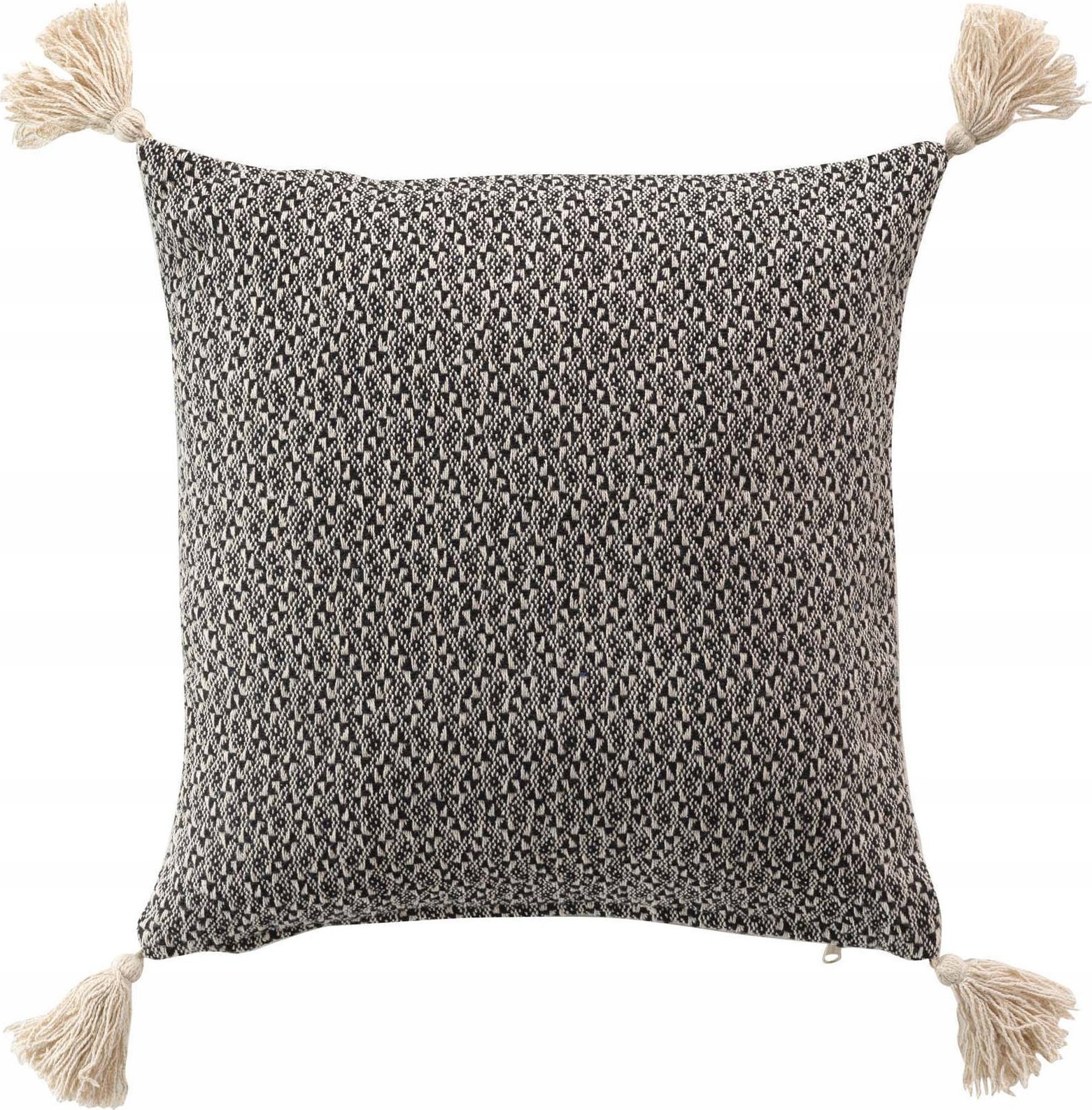 Douceur d`Interieur Poszewka dekoracyjna do salonu JUNON, z frędzlami, 40 x 40 cm