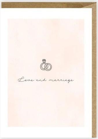 Cardie Kartka okolicznościowa, eko koperta Ślub K006