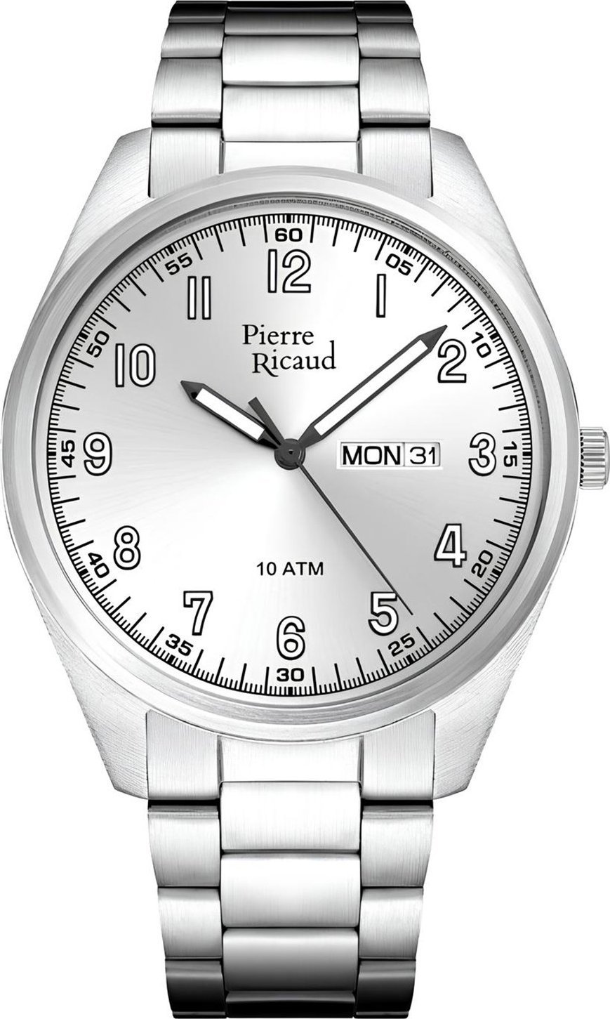 Zegarek Pierre Ricaud Zegarek męski Pierre Ricaud P6053.5123Q srebrny