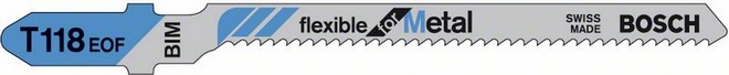 Bosch Brzeszczot do wyrzynarek Flexible for Metal 83mm T 118 EOF 5szt. 2608634237