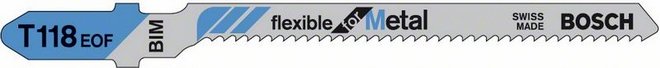Bosch Brzeszczot do wyrzynarek Flexible for Metal 83mm T 118 EOF 5szt. 2608634237