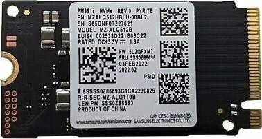 Lenovo Samsung PM991A 512GB