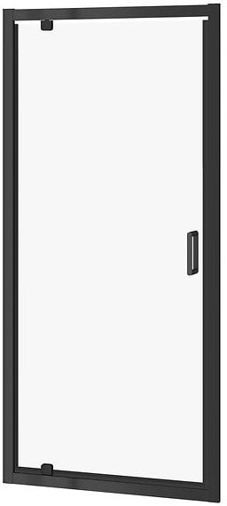 DRZWI PIVOT KABINY PRYSZNICOWEJ ARTECO CZARNA 90X190 SZKŁO TRANS