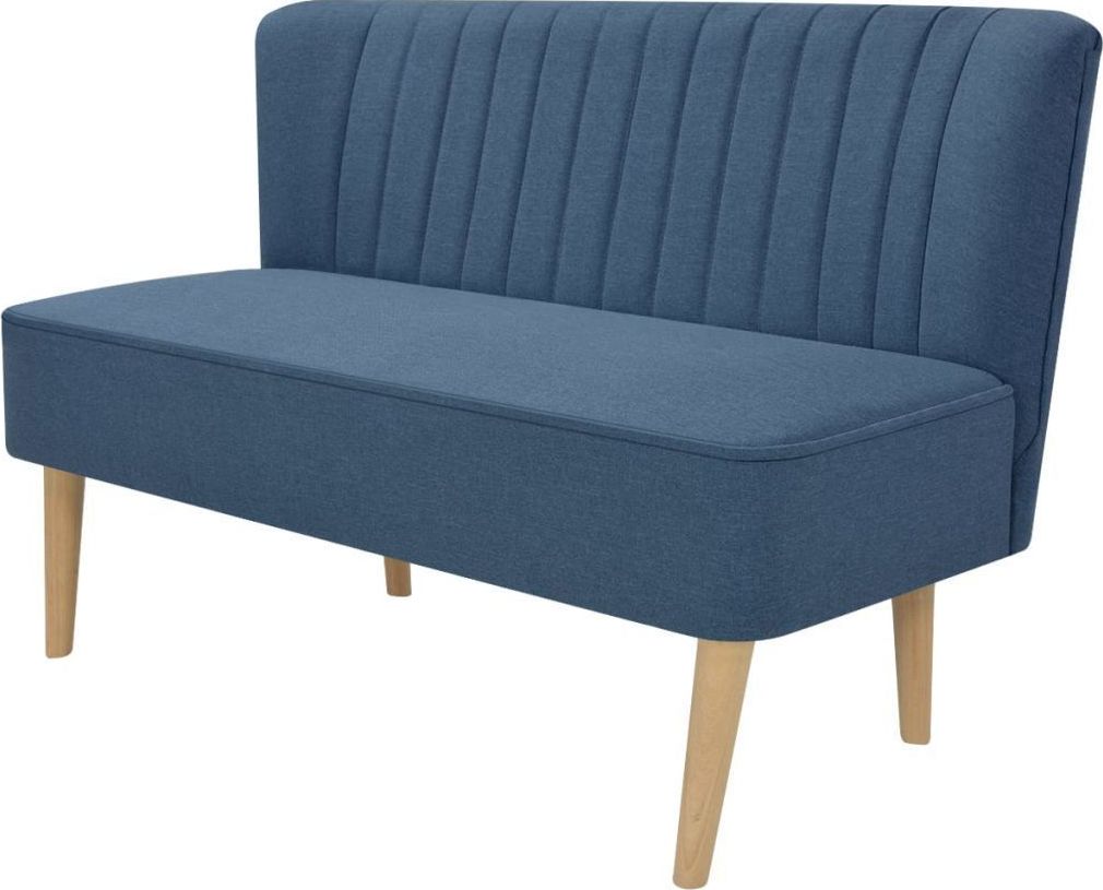 vidaXL Sofa 117x55,5x77 cm, niebieski materiał