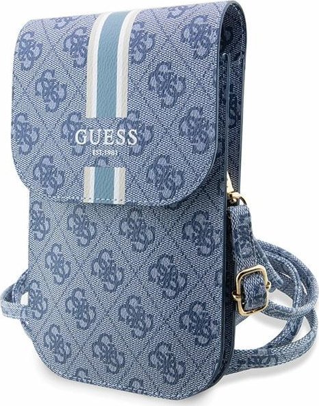 Guess Guess 4G Stripes - Torebka crossbody na telefon (niebieski)