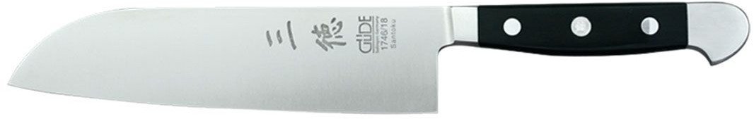 Gude Güde Alpha Santoku 18cm POM black 1746/18
