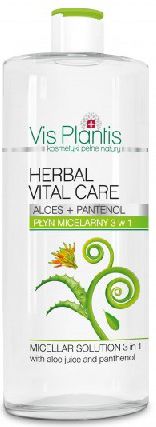 Vis Plantis Herbal Vital Care Płyn Micelarny 3w1 aloes + pantenol 500ml