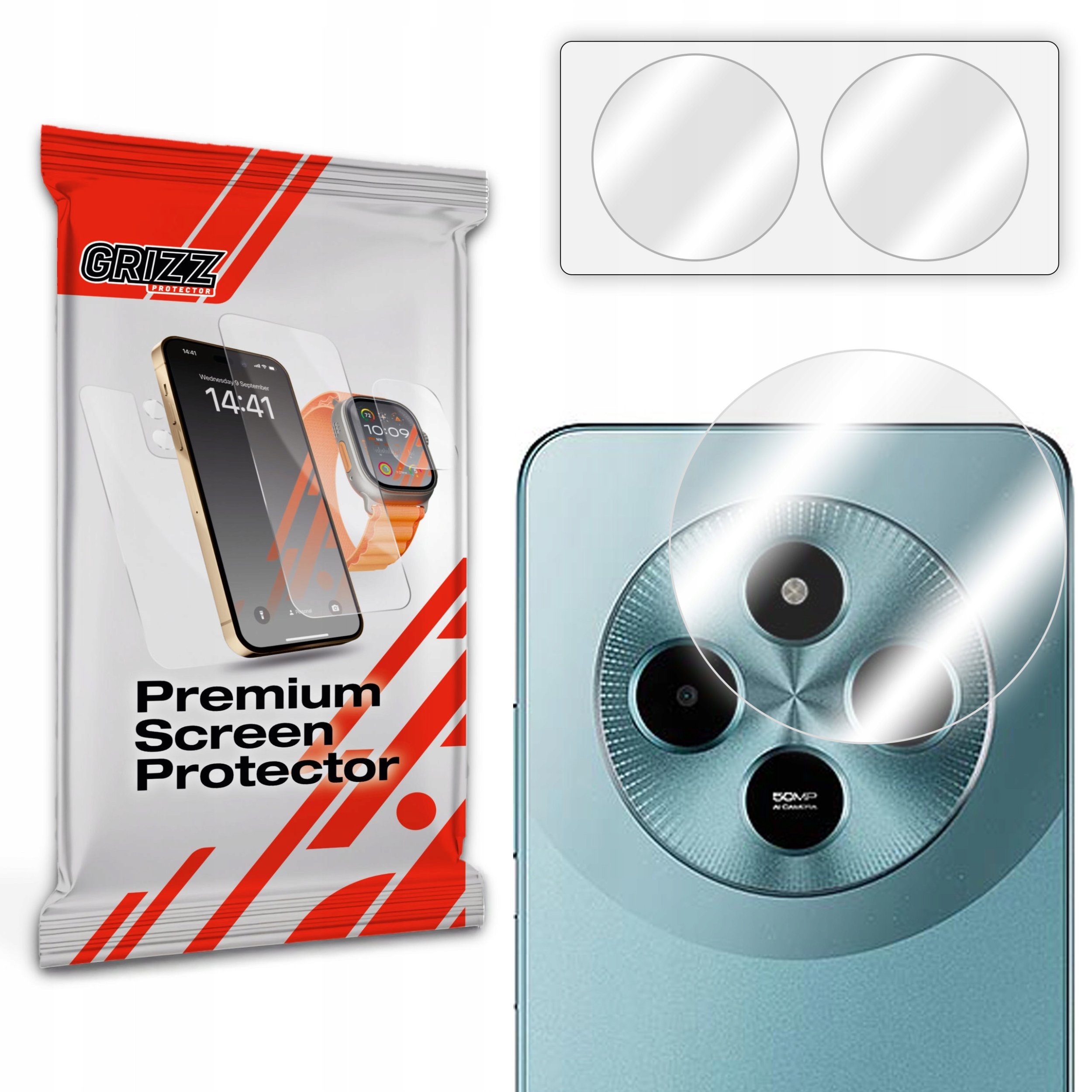 Szkło na aparat GrizzGlass HybridGlass Camera do Xiaomi POCO M7 5G