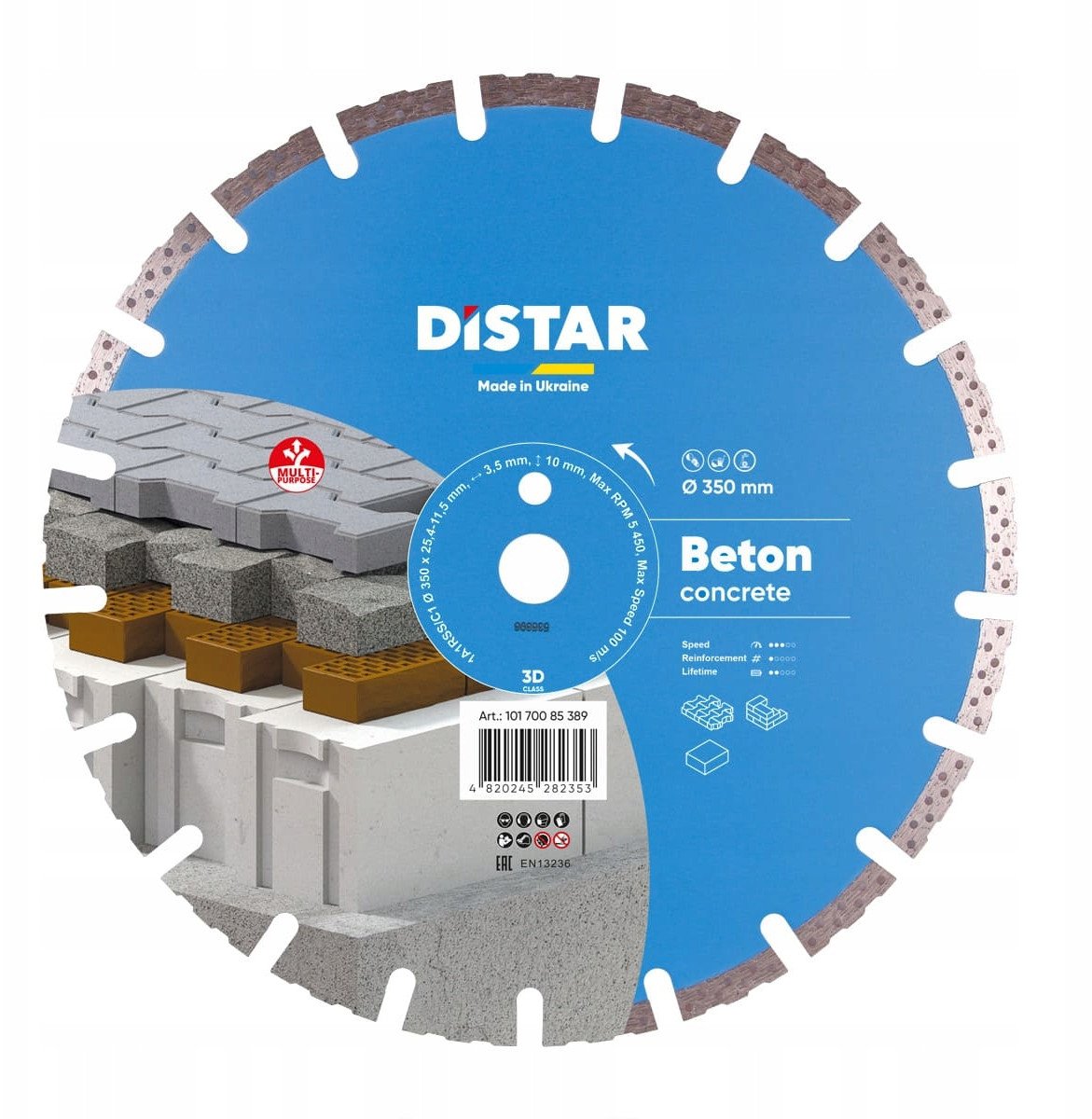 DISTAR DIAMOND BLADE CONCRETE 350 x 3.5/2.5 x 25.4mm