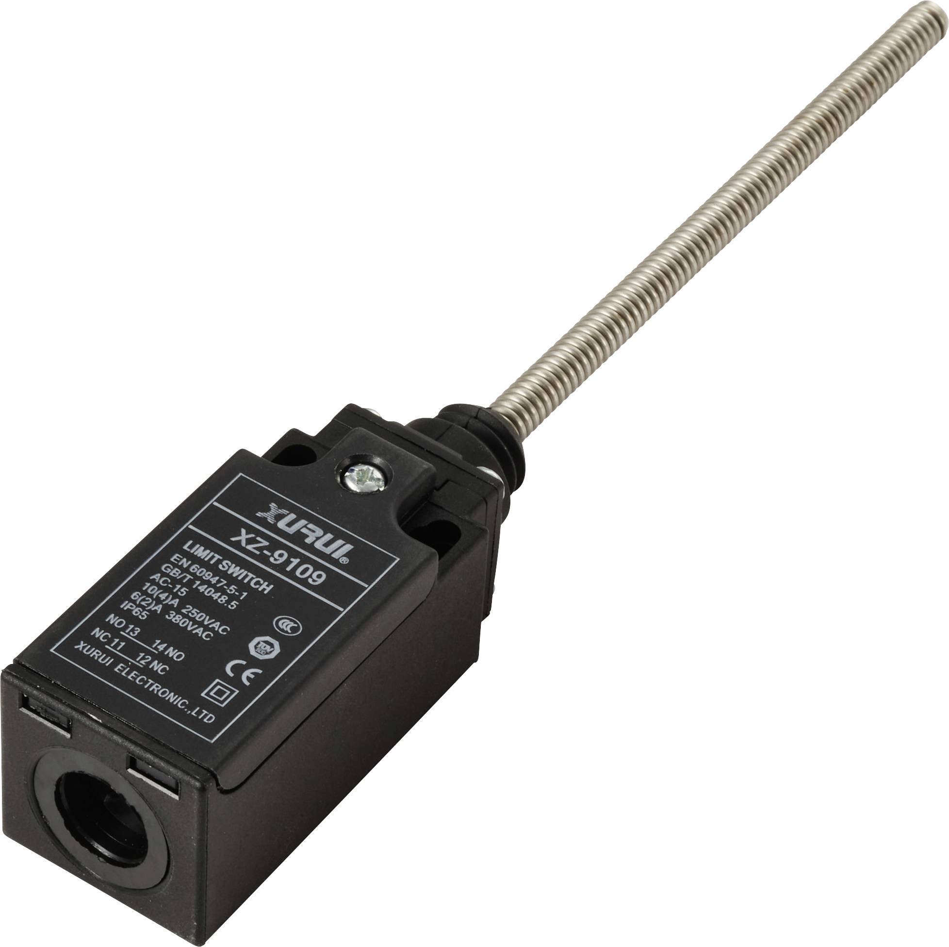 TRU COMPONENTS XZ-9/109 Limit switch 250 V AC 10 A Spring-loaded rod momentary IP65 1 pc(s)