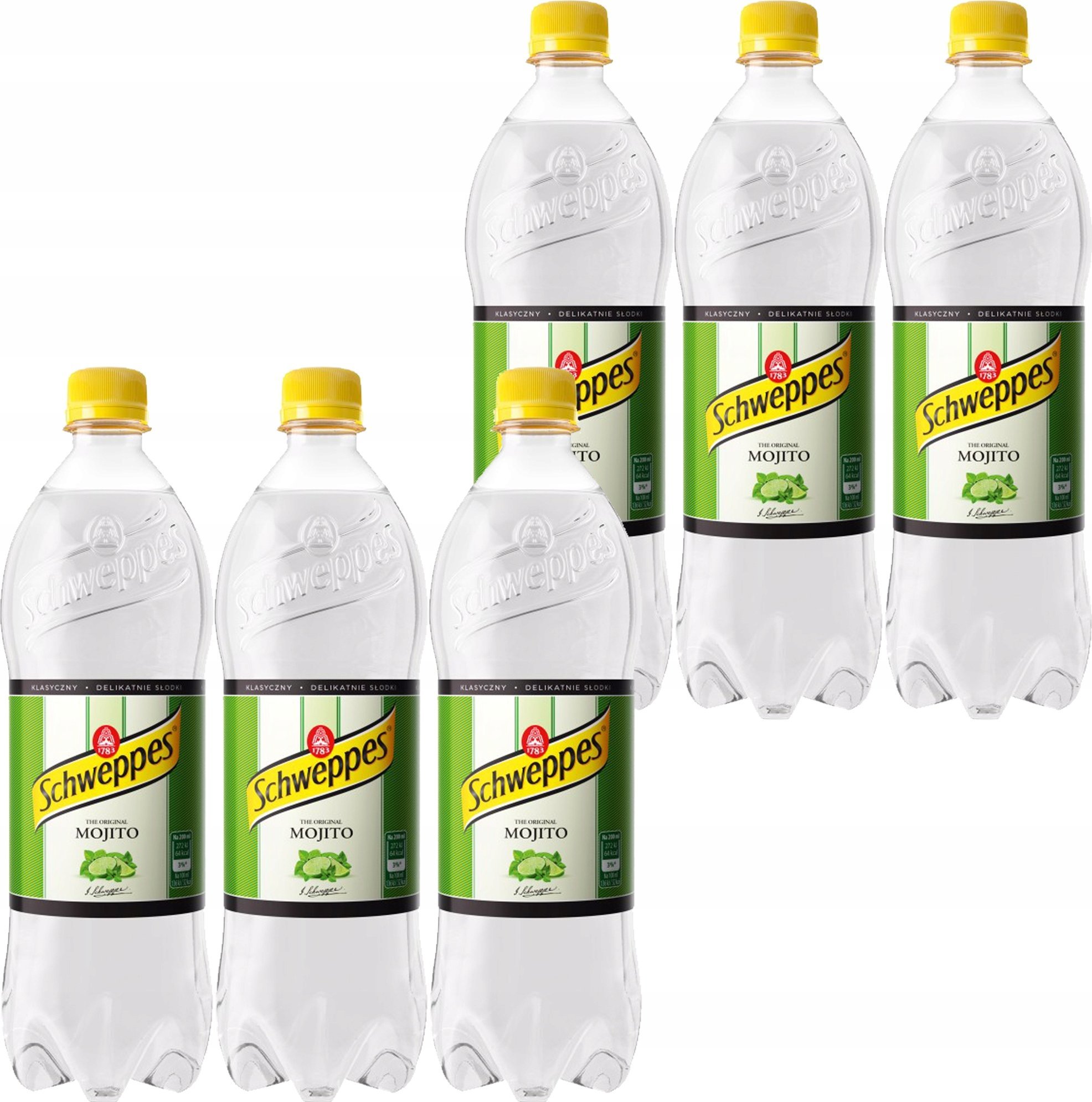 Schweppes Schweppes Mojito Bezalkoholowy napój gazowany 0,85 l x 6 sztuk