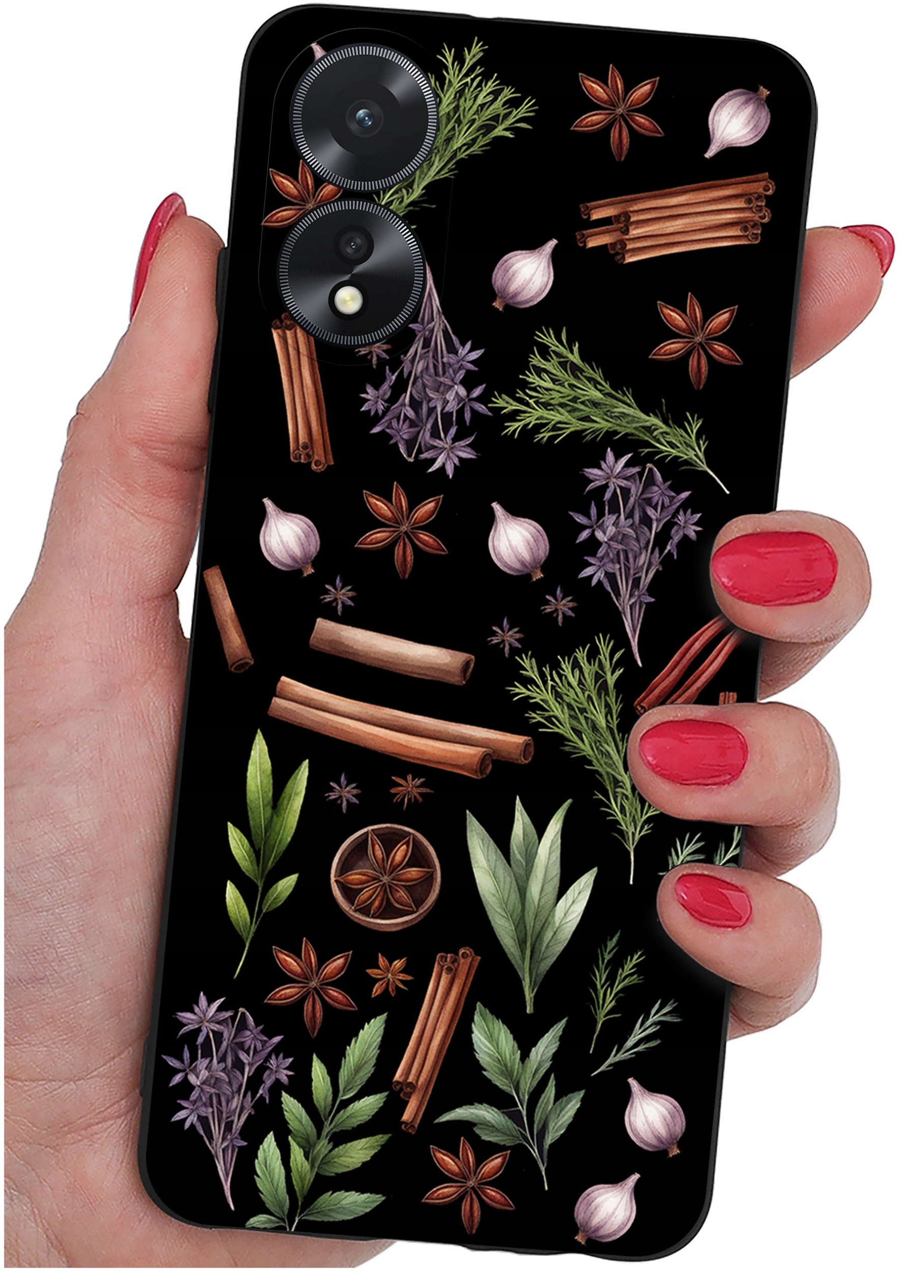 krainaGSM ETUI do Oppo A38 4G WZORY SILIKONOWE MATT CASE + SZKŁO 9H