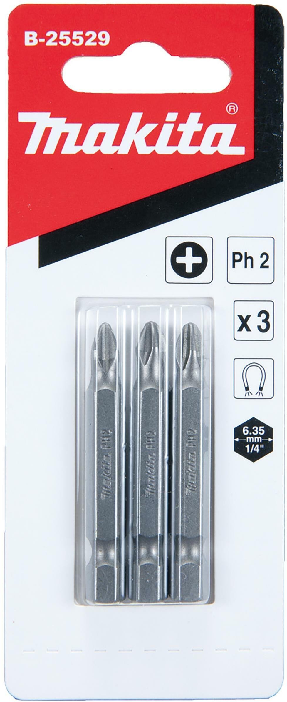 SCREW BIT MAKITA 50MM PH2 3PCS