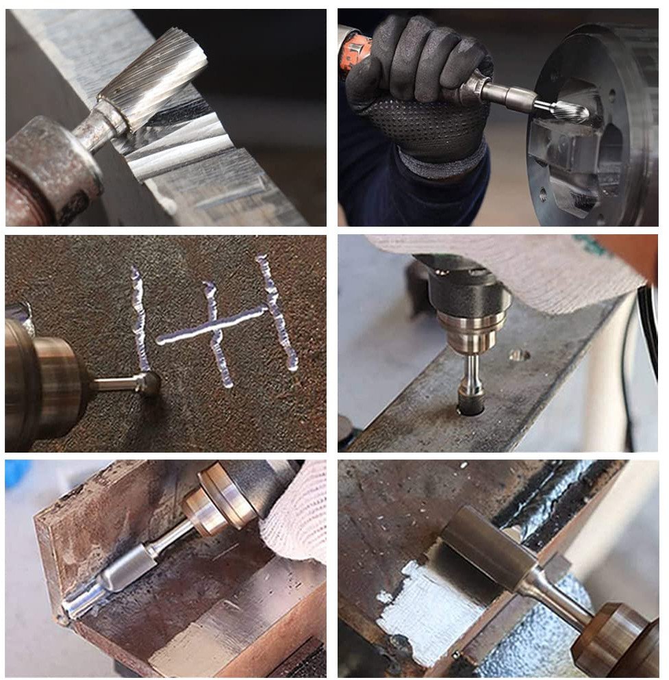 WIERTŁA FREZ ZESTAW DO RZEŹBIENIA DREWNA METALU OBROTOWE PILNIK 10SZT 3MM