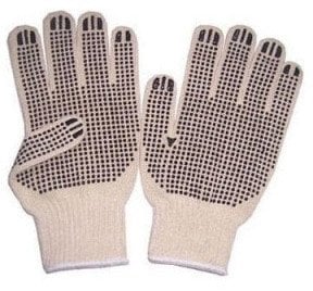 GLOVES KNITTED RUBBER DOTTED GB71