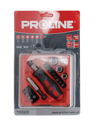 Pro-Line Wkrętak z końcówkami i nasadkami 22szt. 10022