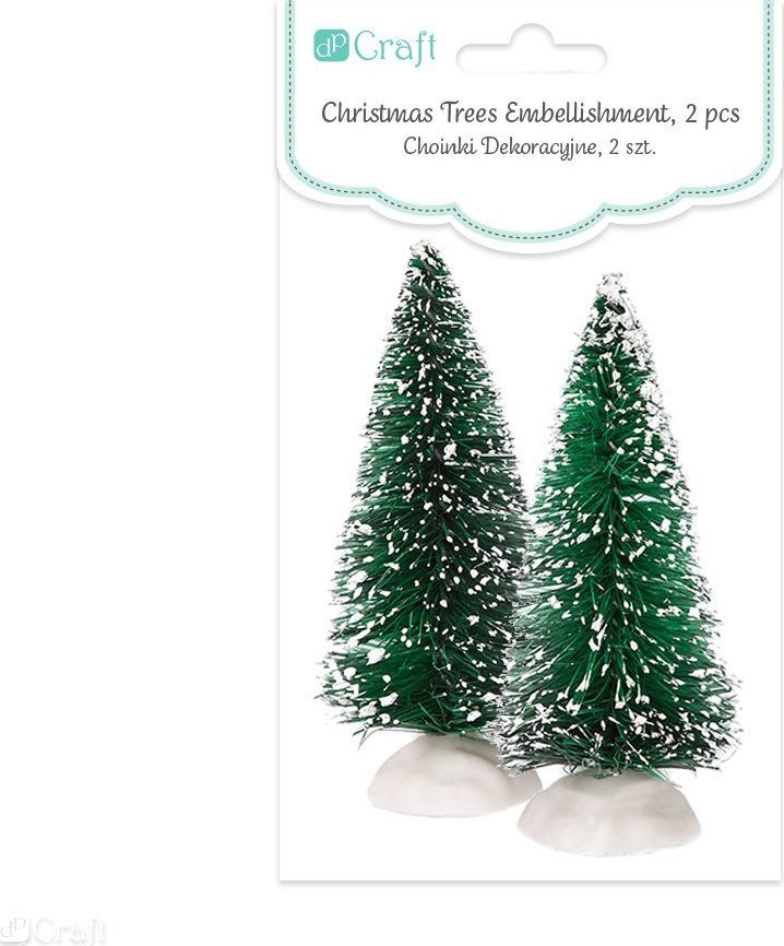 Dalprint Choinki dekoracyjne DPCRAFT 8cm 2szt. zielone