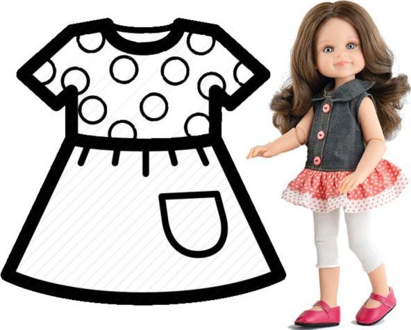 paola reina PAOLA REINA Ubranko dla lalek 32 cm 54859