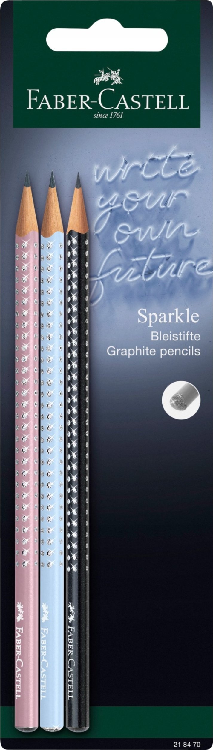 Teka Ołówek Sparkle Harmony 3szt FABER CASTELL