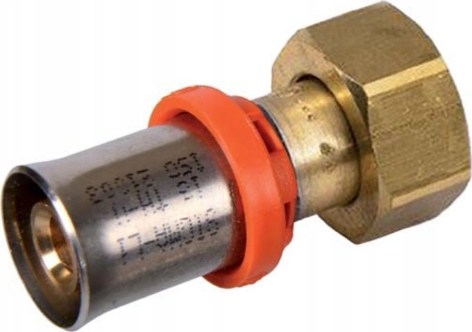 Złączka zaprasowywana ze śrubunkiem 16 x 3/4 Premium