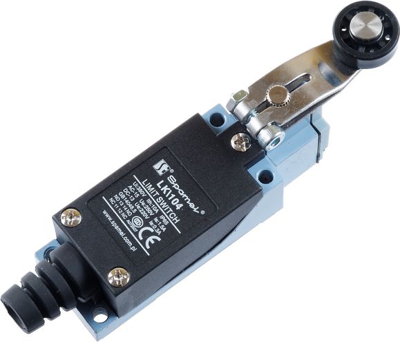 Spamel Łącznik krańcowy 1Z 1R metal / tworzywo dźwignia z rolką (LK104)