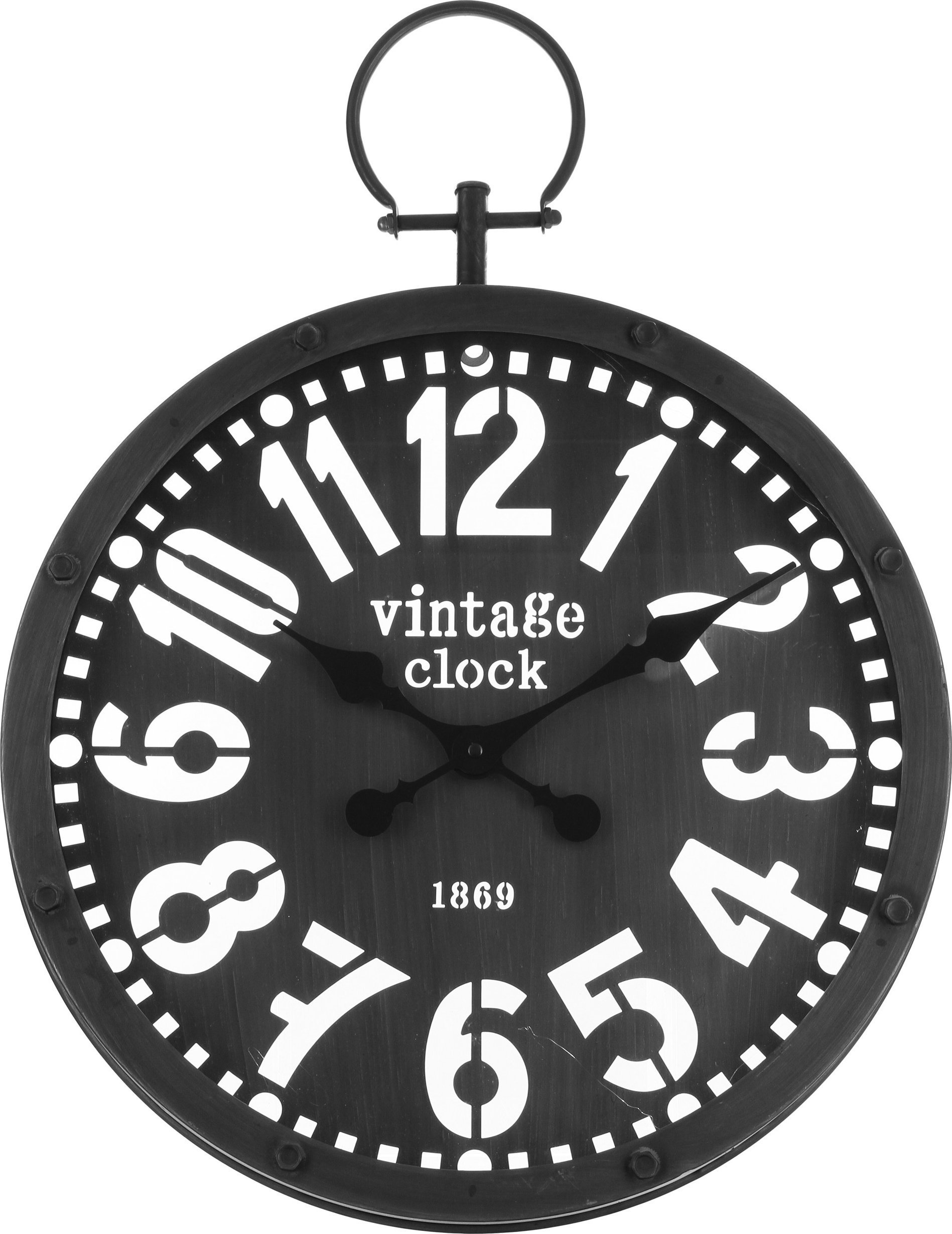 Atmosphera Zegar ścienny wskazówkowy VINTAGE, Ø 45 cm, brązowy