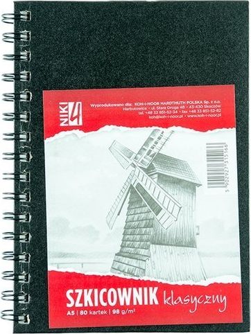 Koh I Noor Szkicownik A5 80k biały