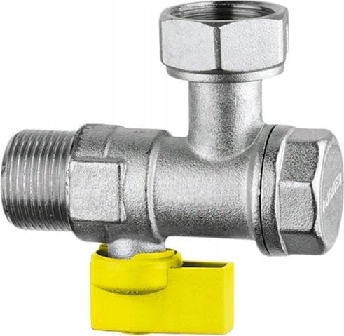 Zawór odcinajacy do gazu kątowy z wbudowanym filtrem DN 15 (S)