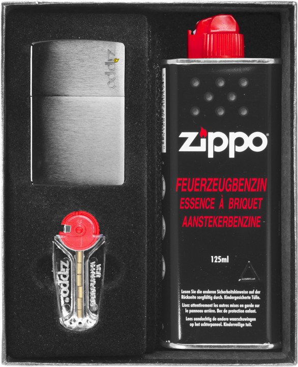 Zestaw ZIPPO Zapalniczka BULUS LOGO Prezentowy No1