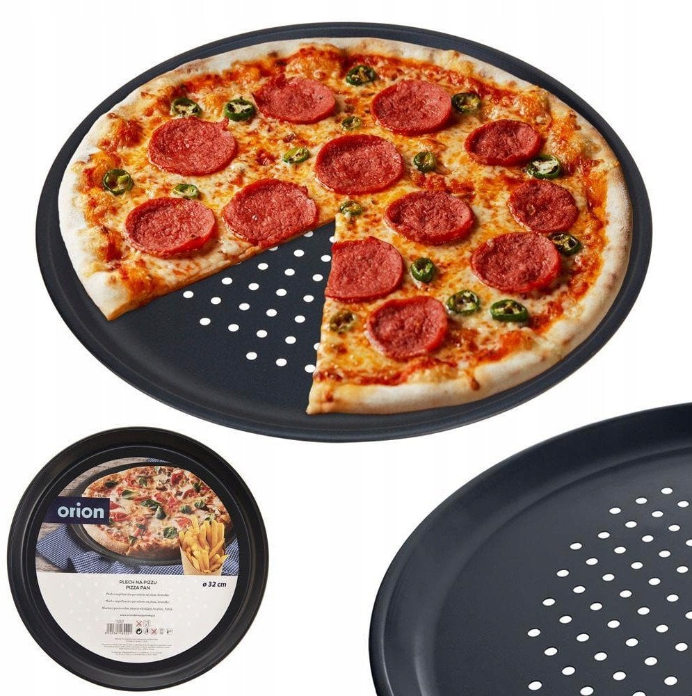 FORMA BLACHA DO PIECZENIA PIZZY PERFOROWANA OKRĄGŁA 32CM ORION 127031