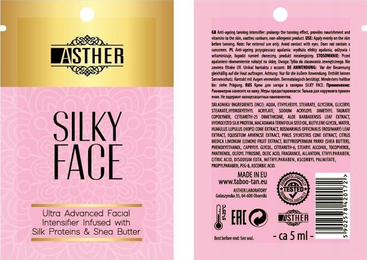 Asther Asther Silky Face Intensifier Do Twarzy x10szt