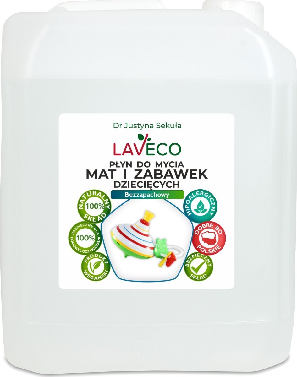 LAVECO płyn do czyszczenia mat i zabawek dziecięcych - 5 l - bezzapachowy