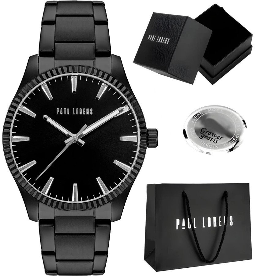Zegarek męski Paul Lorens ELIAZ-1A5 Z GRAWEREM
