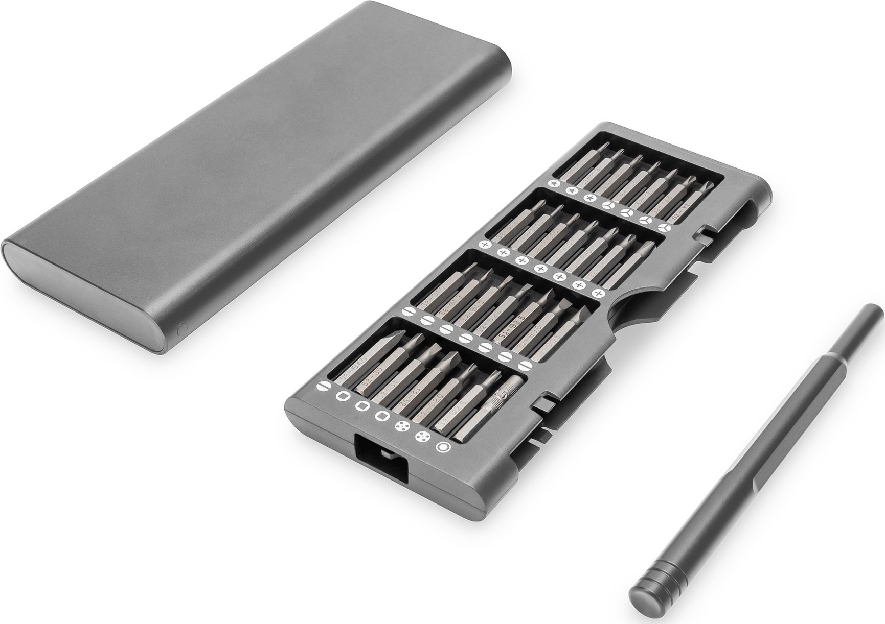 Zestaw narzędzi Digitus Zestaw narzędzi 57 częciowy rubokręt/wkrętak