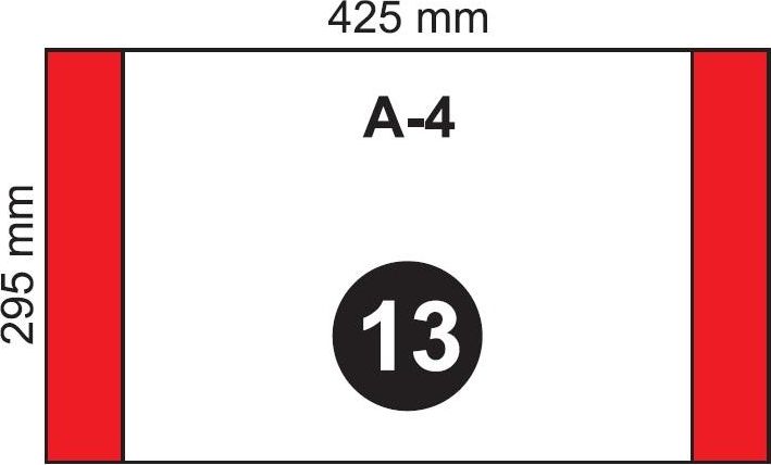 Folplast Okładka na podr A4 zwykła NR 13 (20szt)