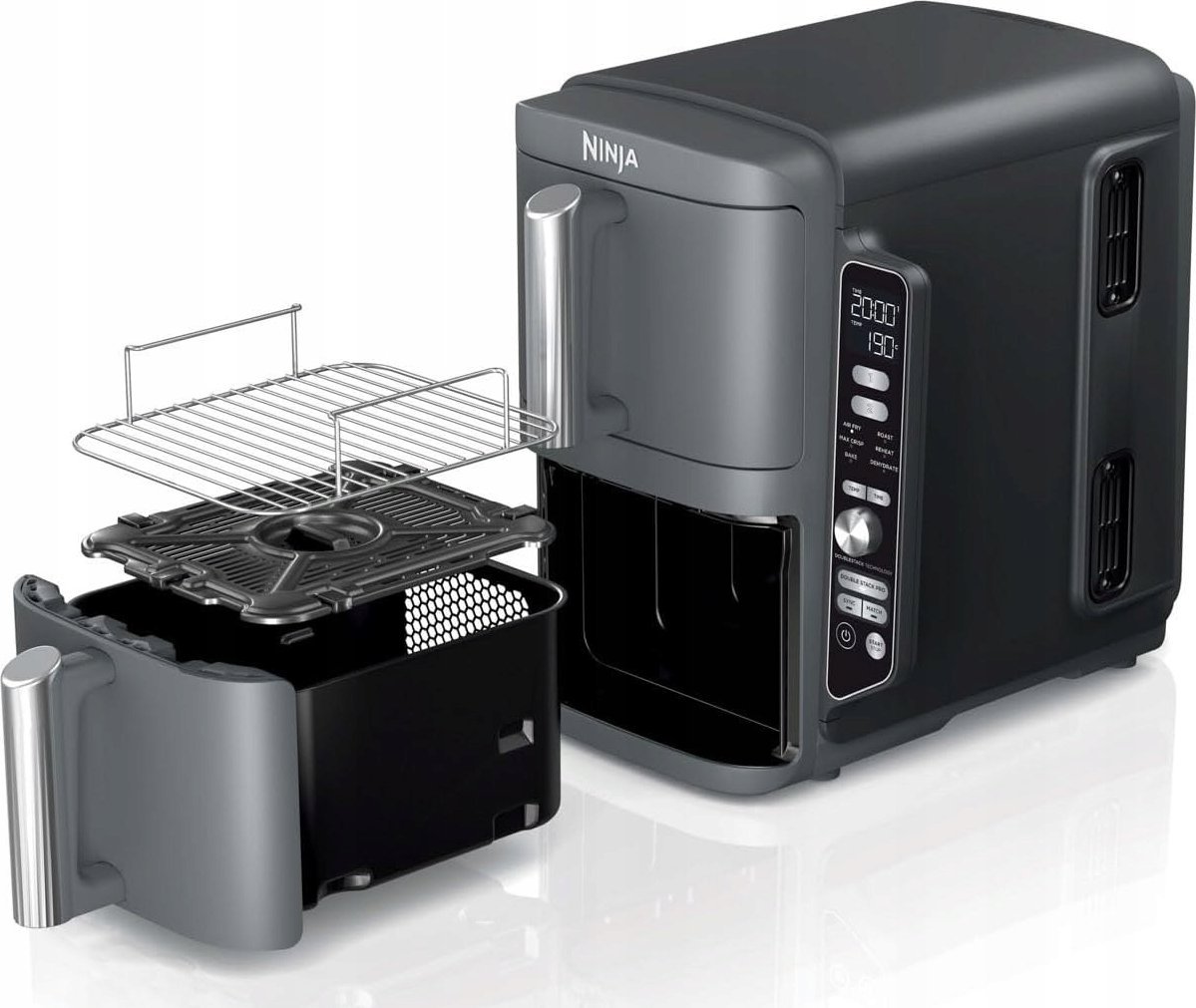 Frytkownica beztłuszczowa Ninja Ninja Double Stack XL Air Fryer frytkownica beztłuszczowa 9,5 l nowa