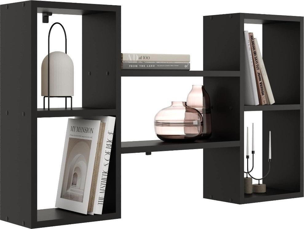 KROKUS Półka ALESIA 6 czarna