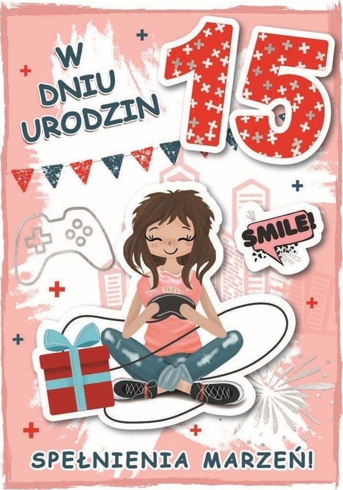 Karnet urodziny 15
