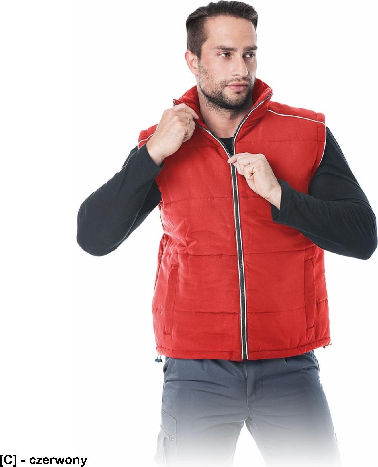 R.E.I.S. FOKA - Bezrękawnik - czerwony XL