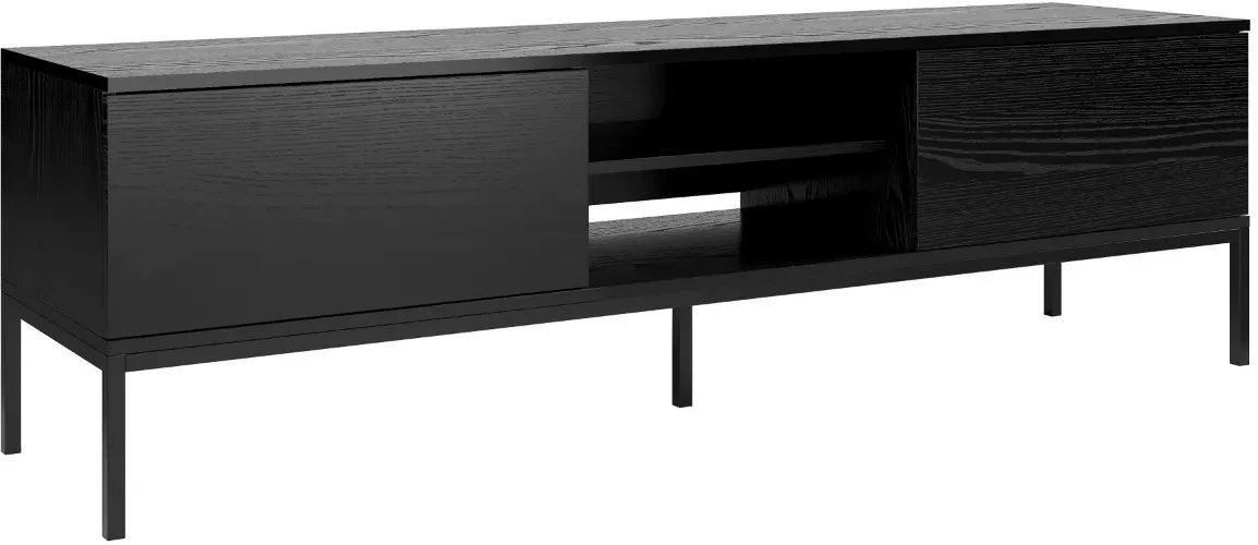 Szafka RTV KRON 170cm czarny dąb MELIMEBLE
