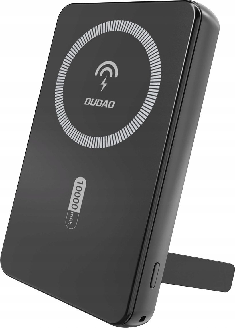 Powerbank Dudao K14S+ 10000mAh 20W USB-A / USB-C / MagSafe z podstawką - czarny