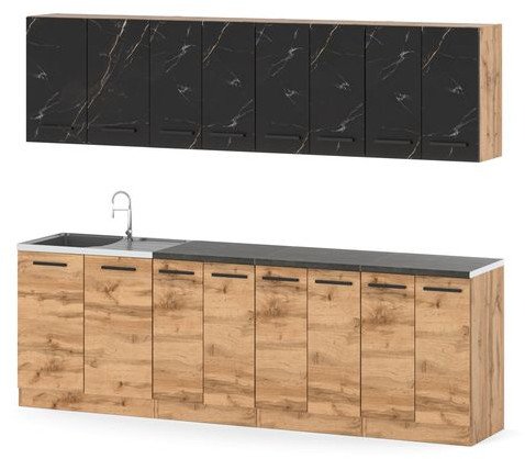 Kuchnia Nowoczesna Modułowa Z Blatem Vero 2.6m Wotan San Sebastian Wotan