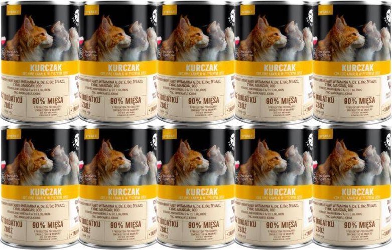 Pet Republic PetRepublic kawałki w sosie z kurczakiem(steril) 10x400g dla kota
