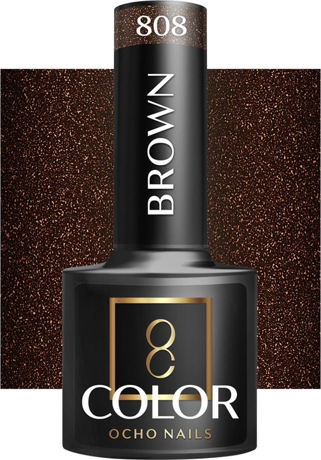 Activeshop OCHO NAILS Lakier hybrydowy brown 808 -5 g