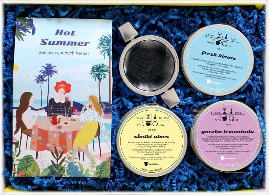 Cup&You Box HOT SUMMER zestaw herbat dla przyjaciółki