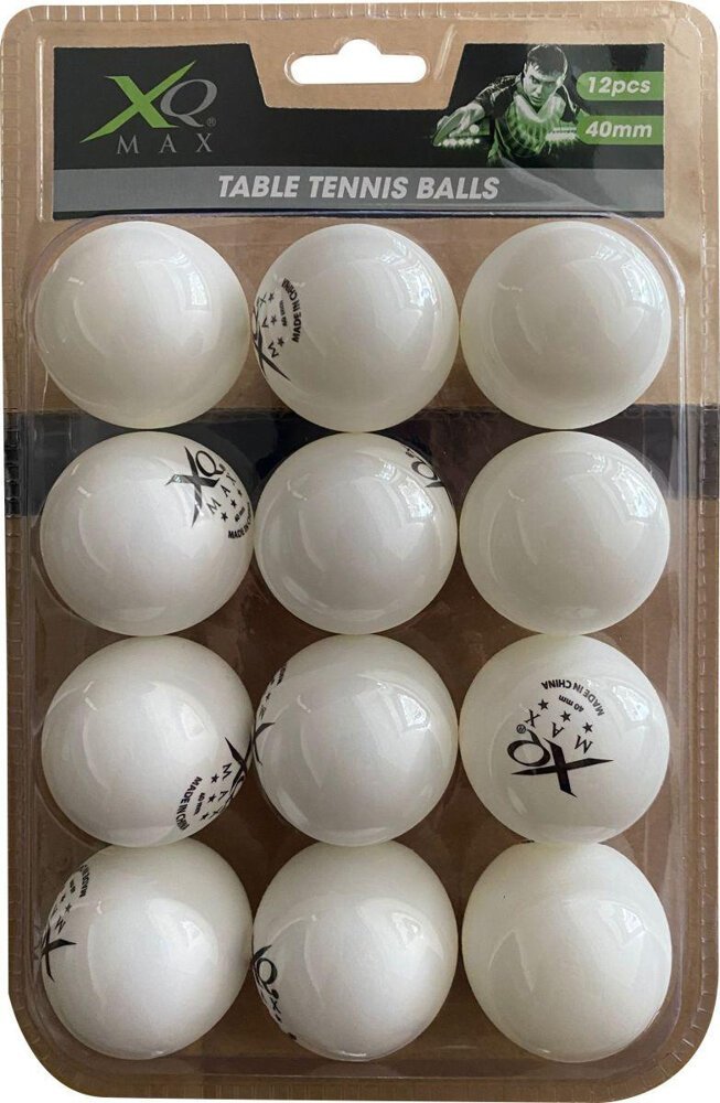 Piłeczki do tenisa stołowego Xqmax 3 gwiazdki 12szt białe