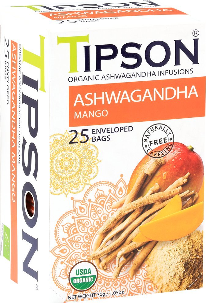 Tipson Tipson ORGANIC AVOCADO MANGO organiczna herbata rumianek trawa cytrynowa - w kopertach 25 x 1,5 g