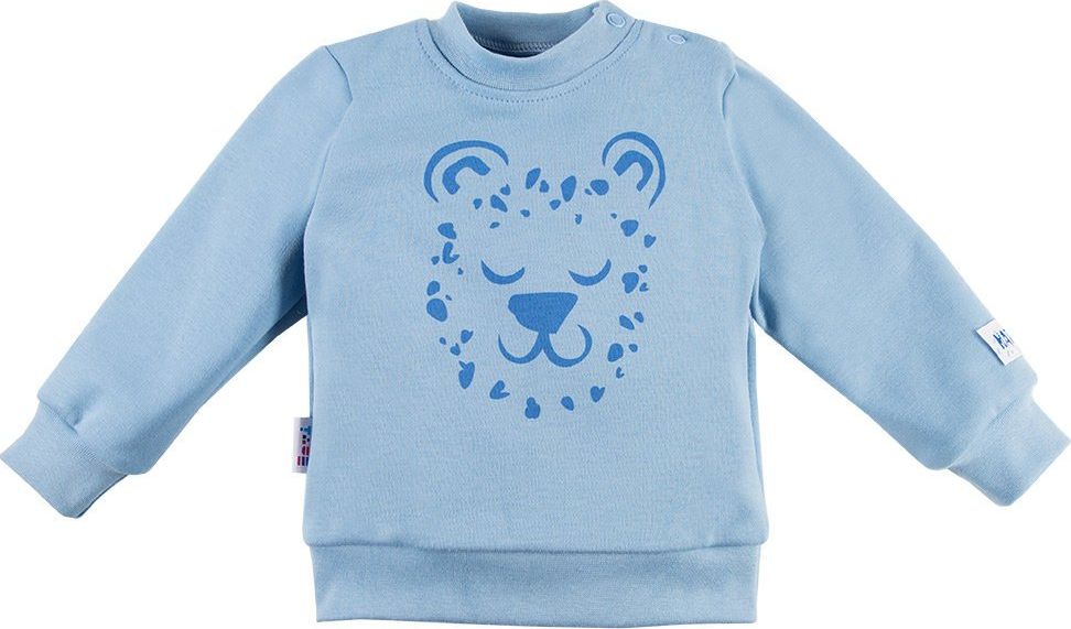 Ewa Klucze Bluza dresowa niebieska dla chłopca Ewa klucze Nature 68